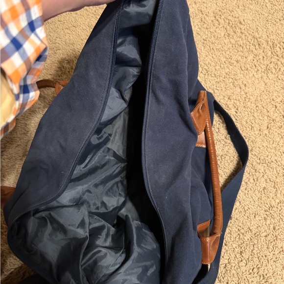 Polo Ralph Lauren Navy and Brown Duffel - Picture 4 of 5